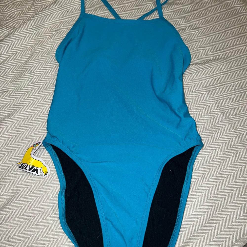 JOLYN NEVER WORN** BLUE ONE PIECE